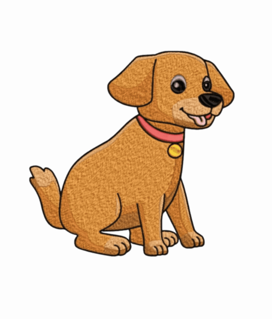 Dog iron on patch