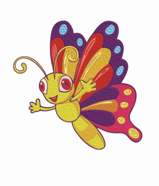 Butterfly iron on patch