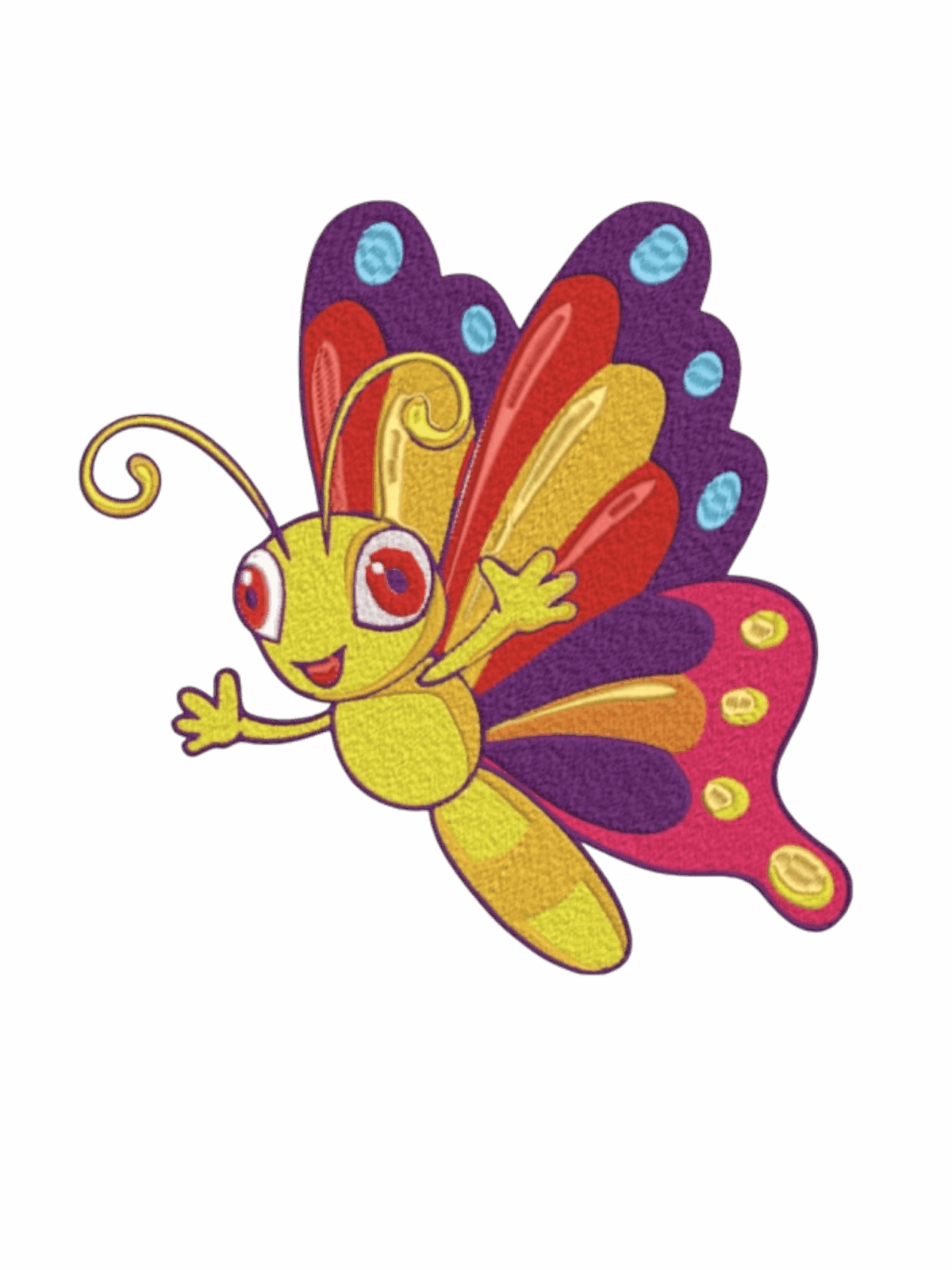 Butterfly iron on patch