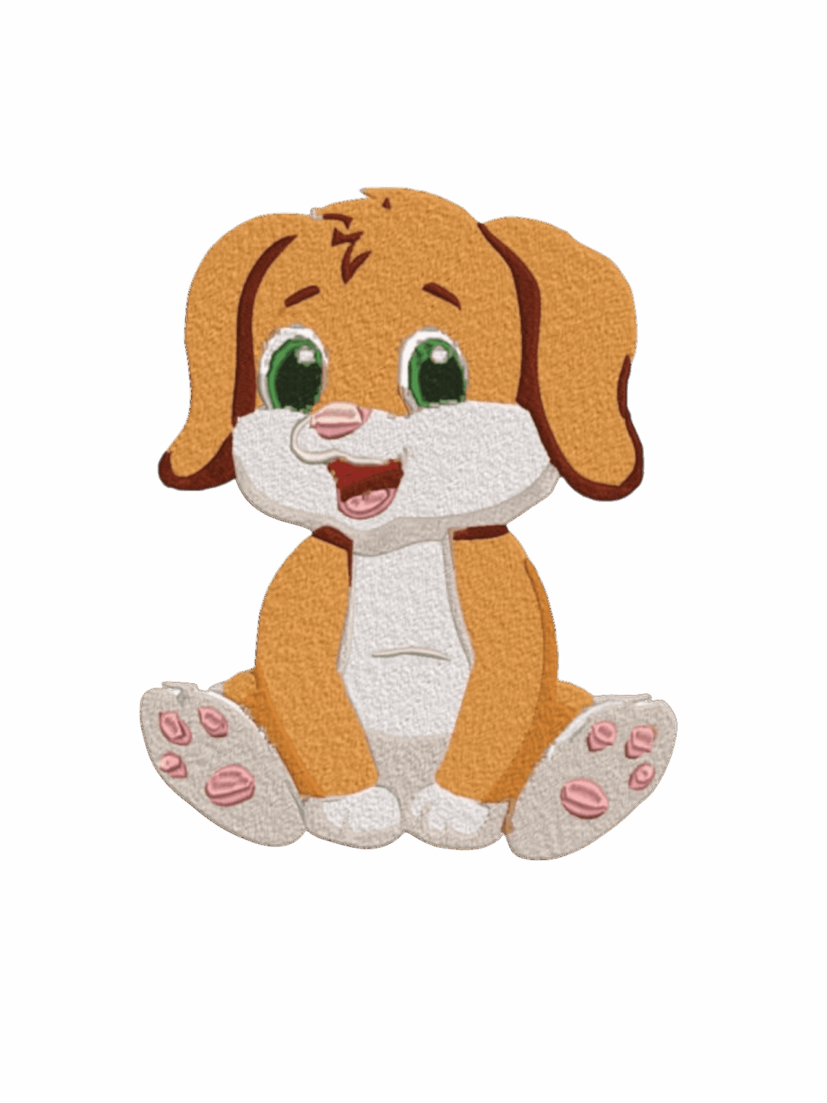 Dog puppy iron on patch