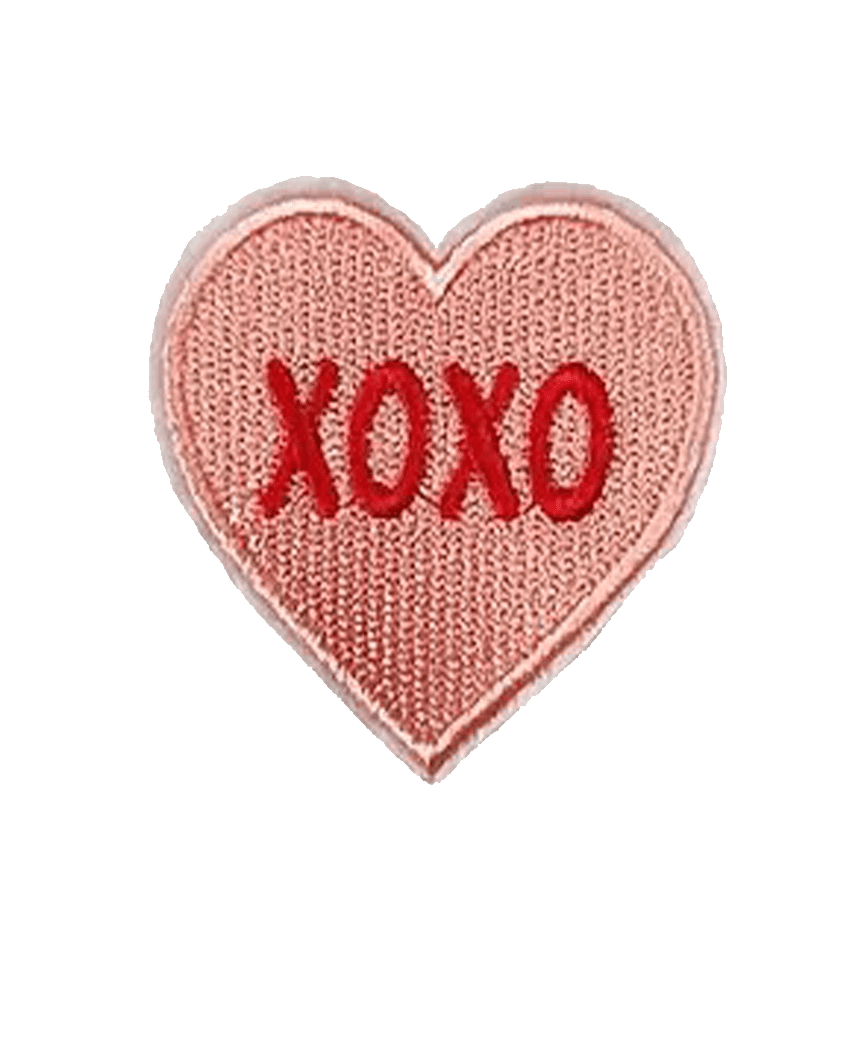 heart iron on patch