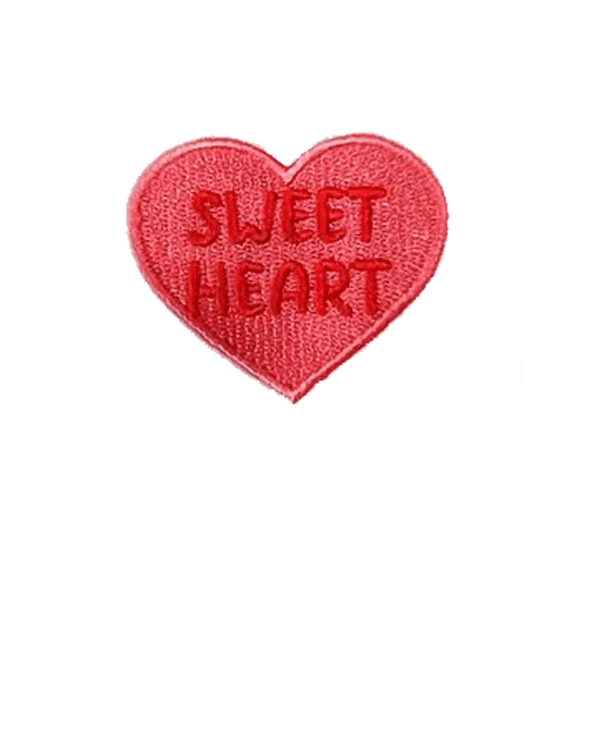 heart iron on patch