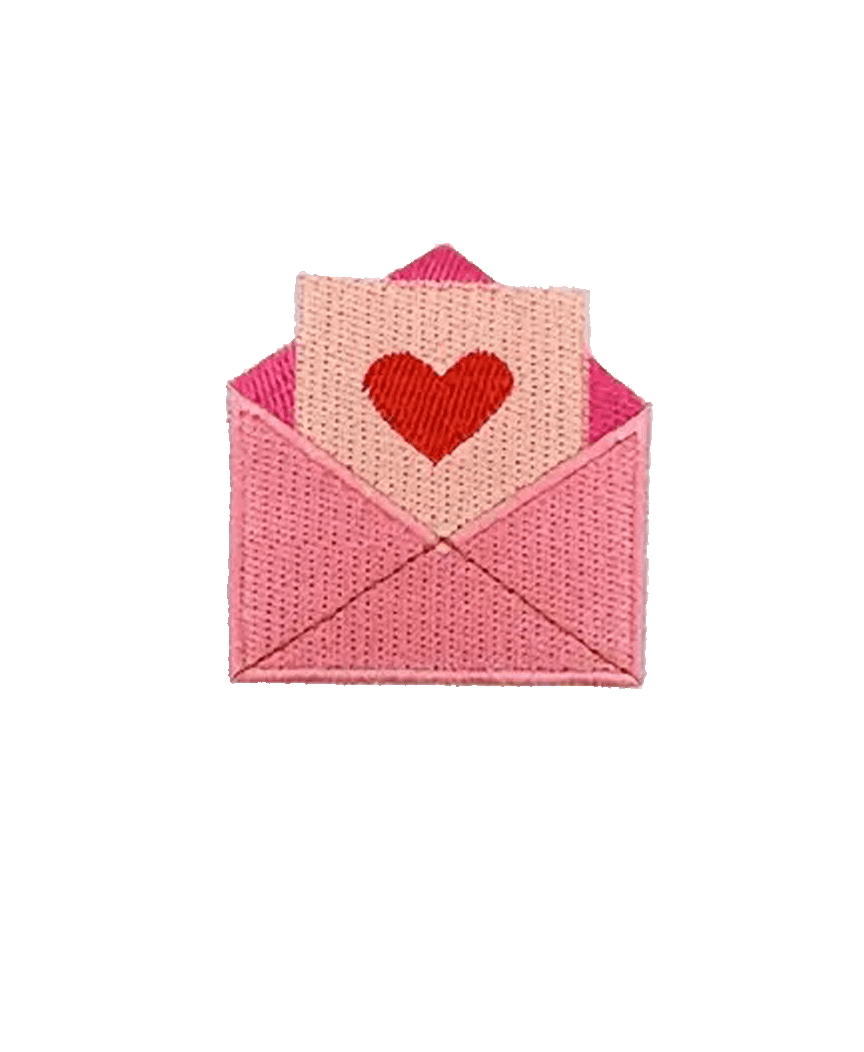 heart iron on patch