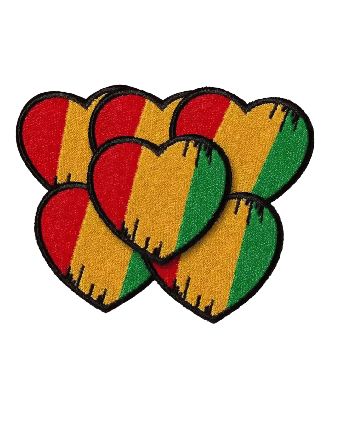 Heart Juneteenth patches
