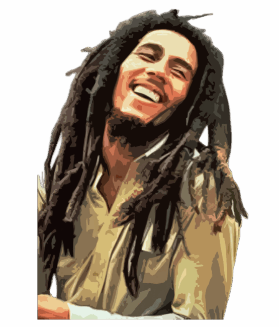 Rasta Bob Marley Heat Transfers