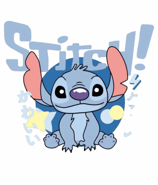 Stitch cartoon heat transfers
