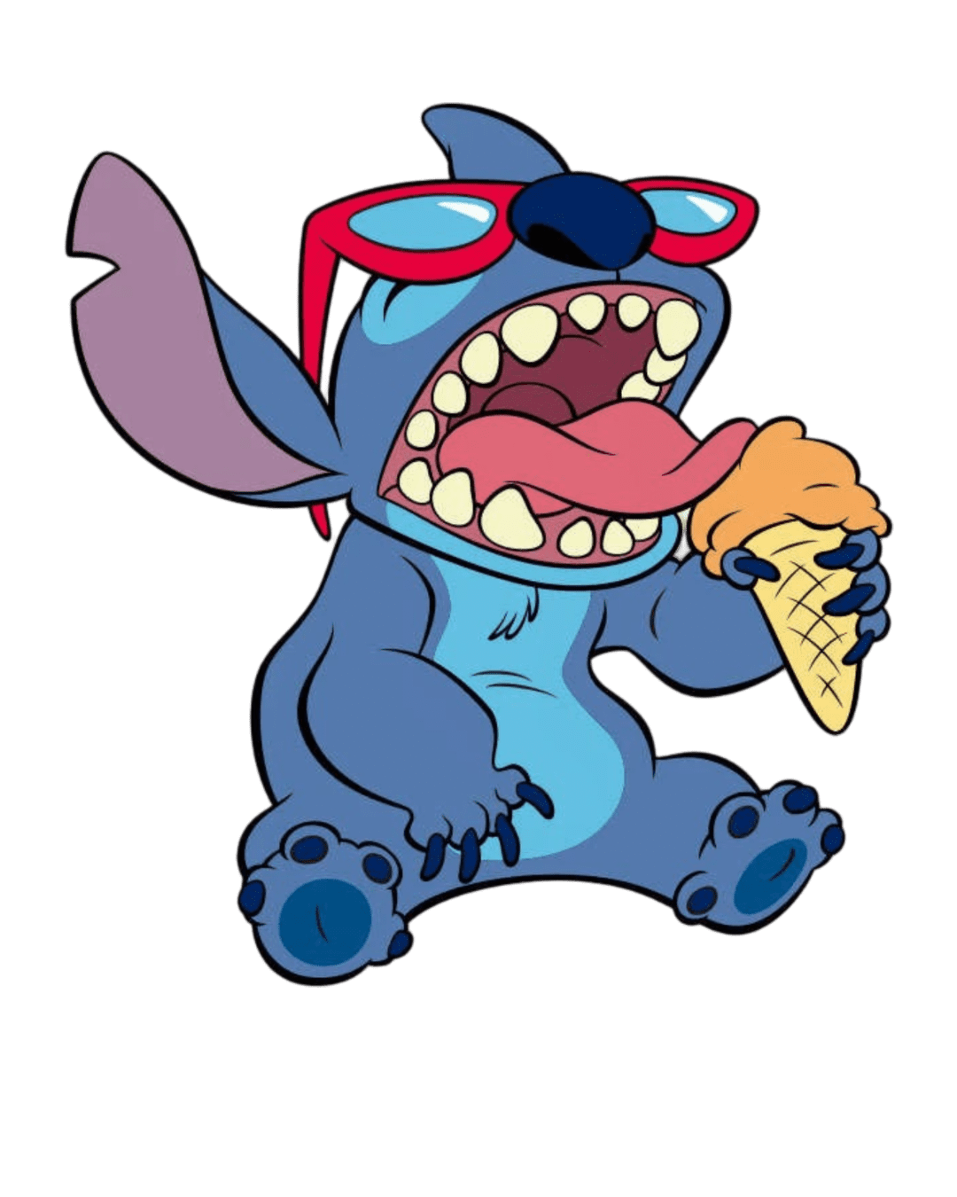 Stitch cartoon heat transfers 11