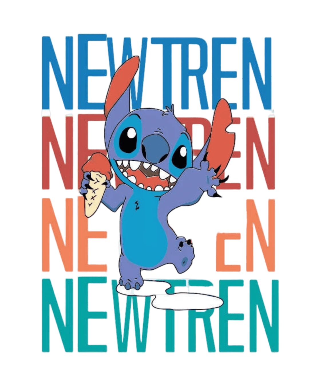 Stitch cartoon heat transfers 1