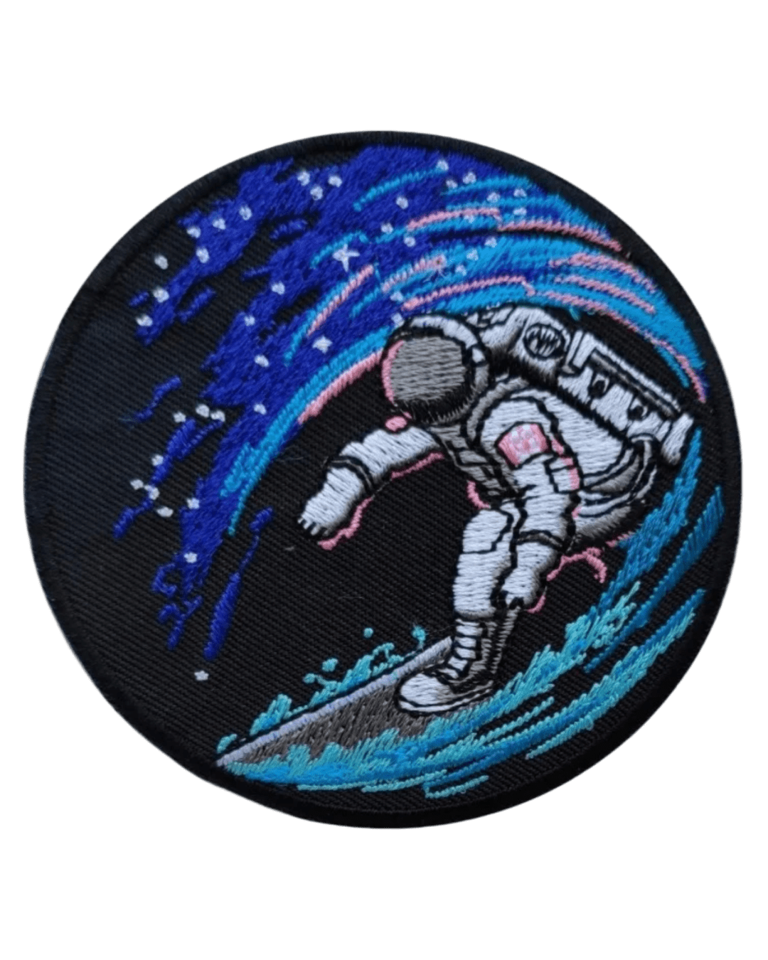 Moon space iron on embroidery patches