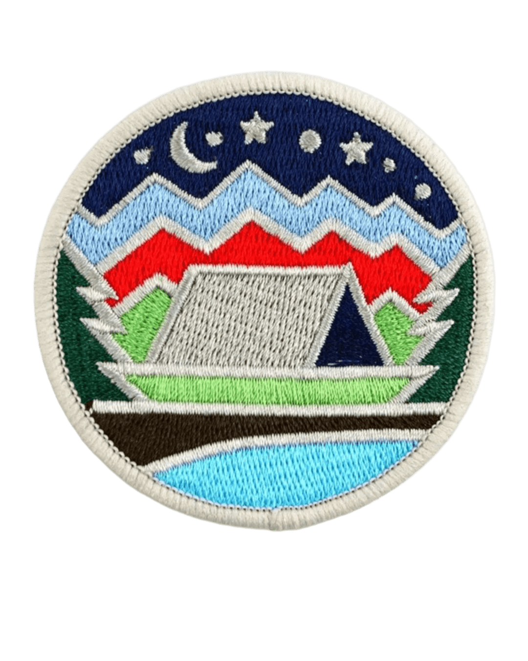 Art iron on embroidery patches