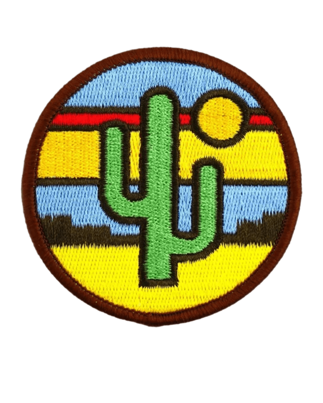 Cactus iron on embroidery patches