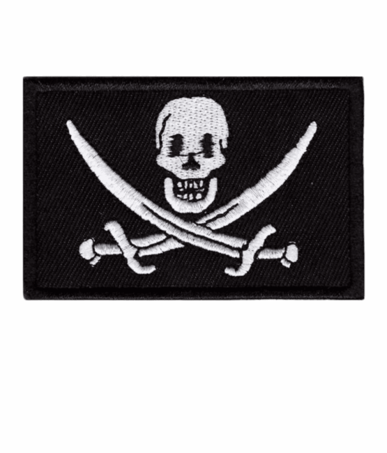 Skull iron on embroidery patches
