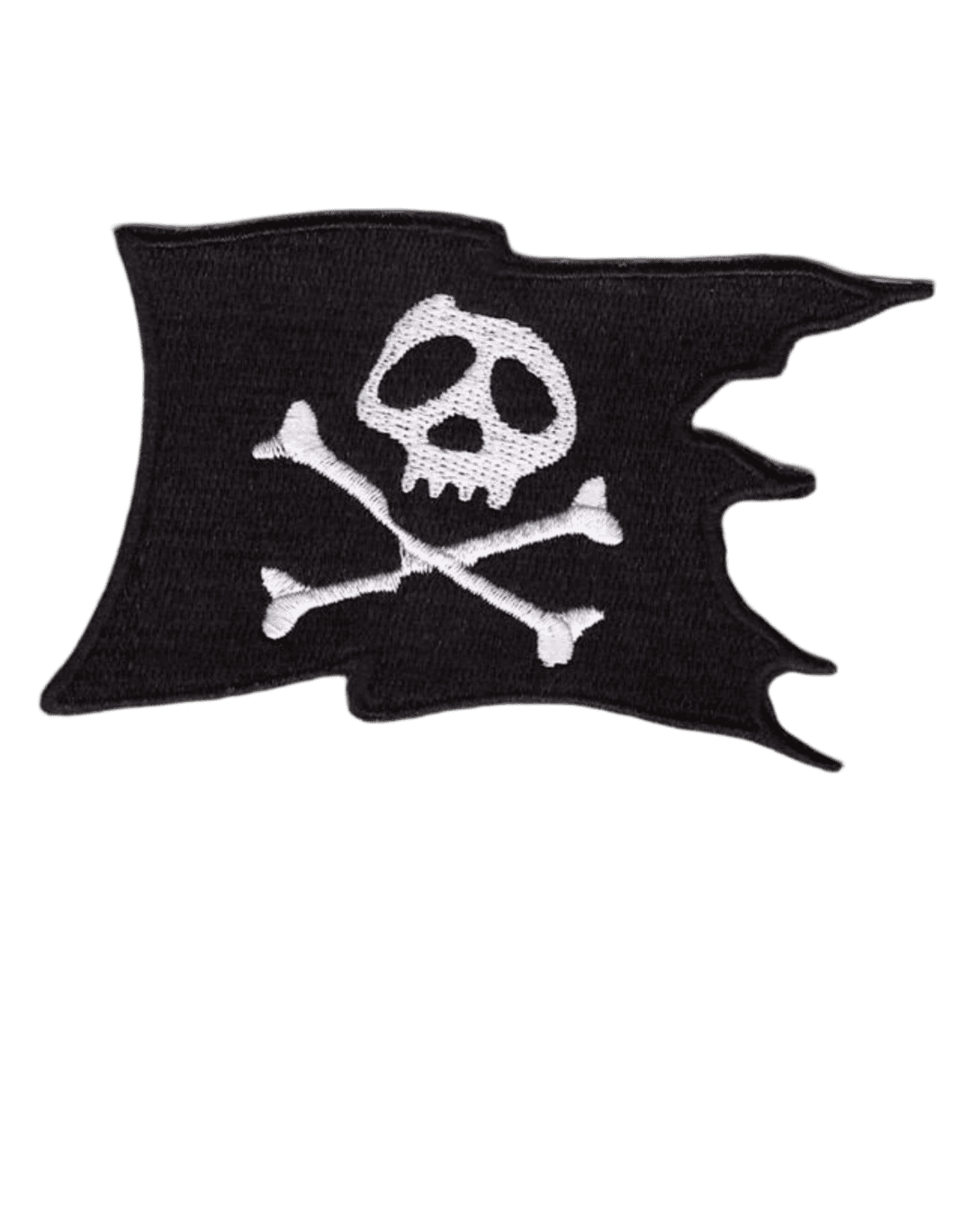 Skull flag iron on embroidery patches