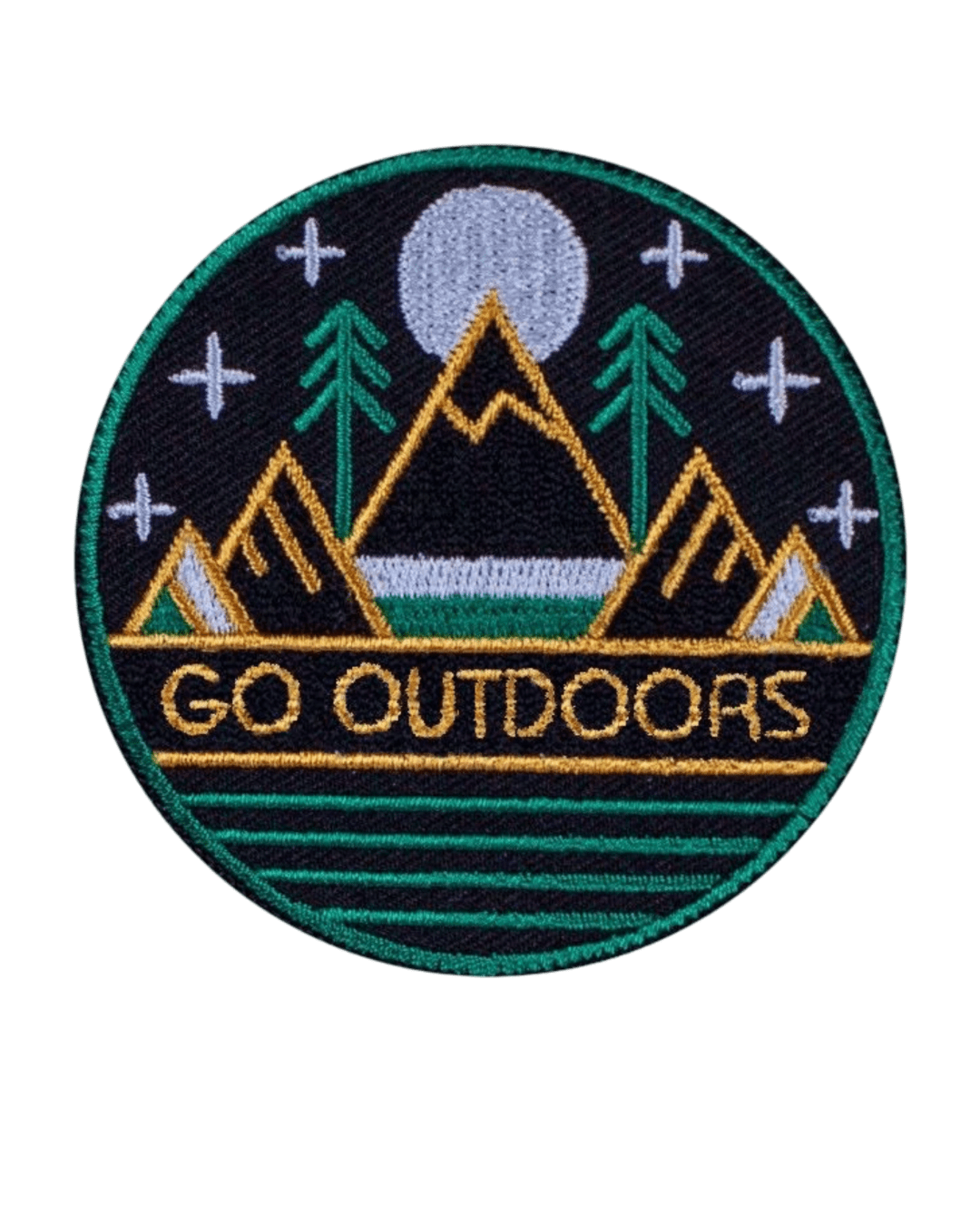 Go outdoors iron on embroidery patches