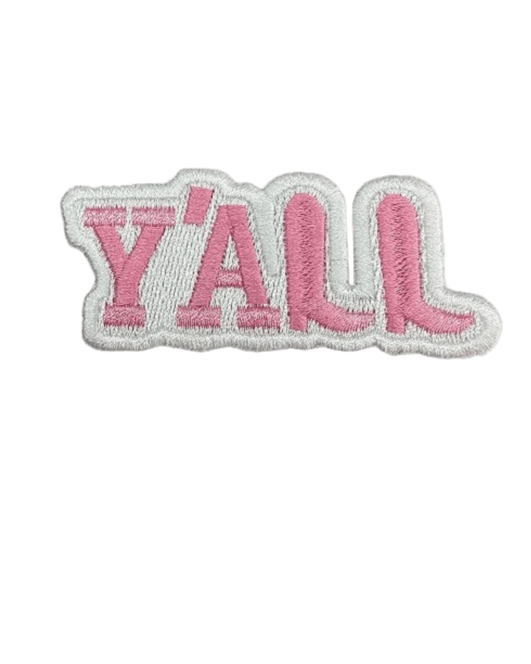 Yall iron on embroidery patches