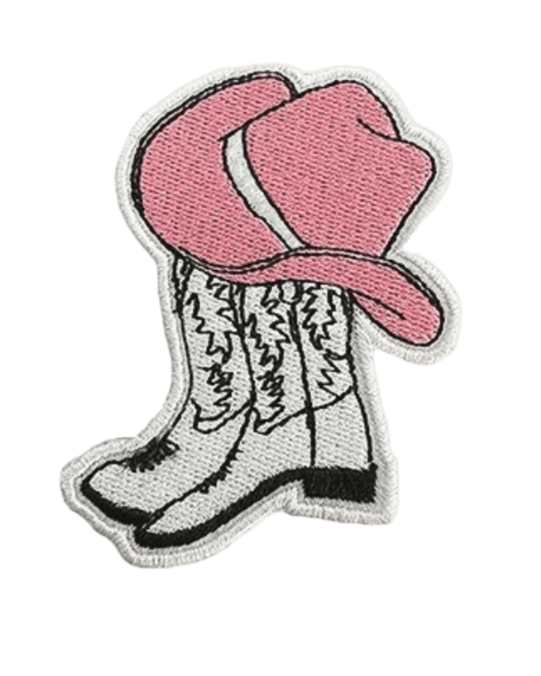 Cowboy boots iron on embroidery patches