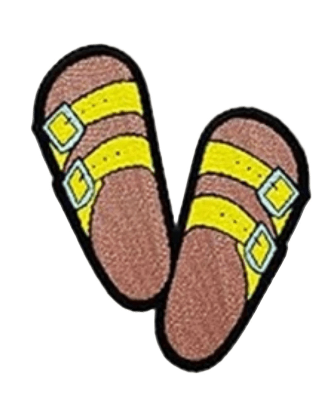 Slippers iron on embroidery patches