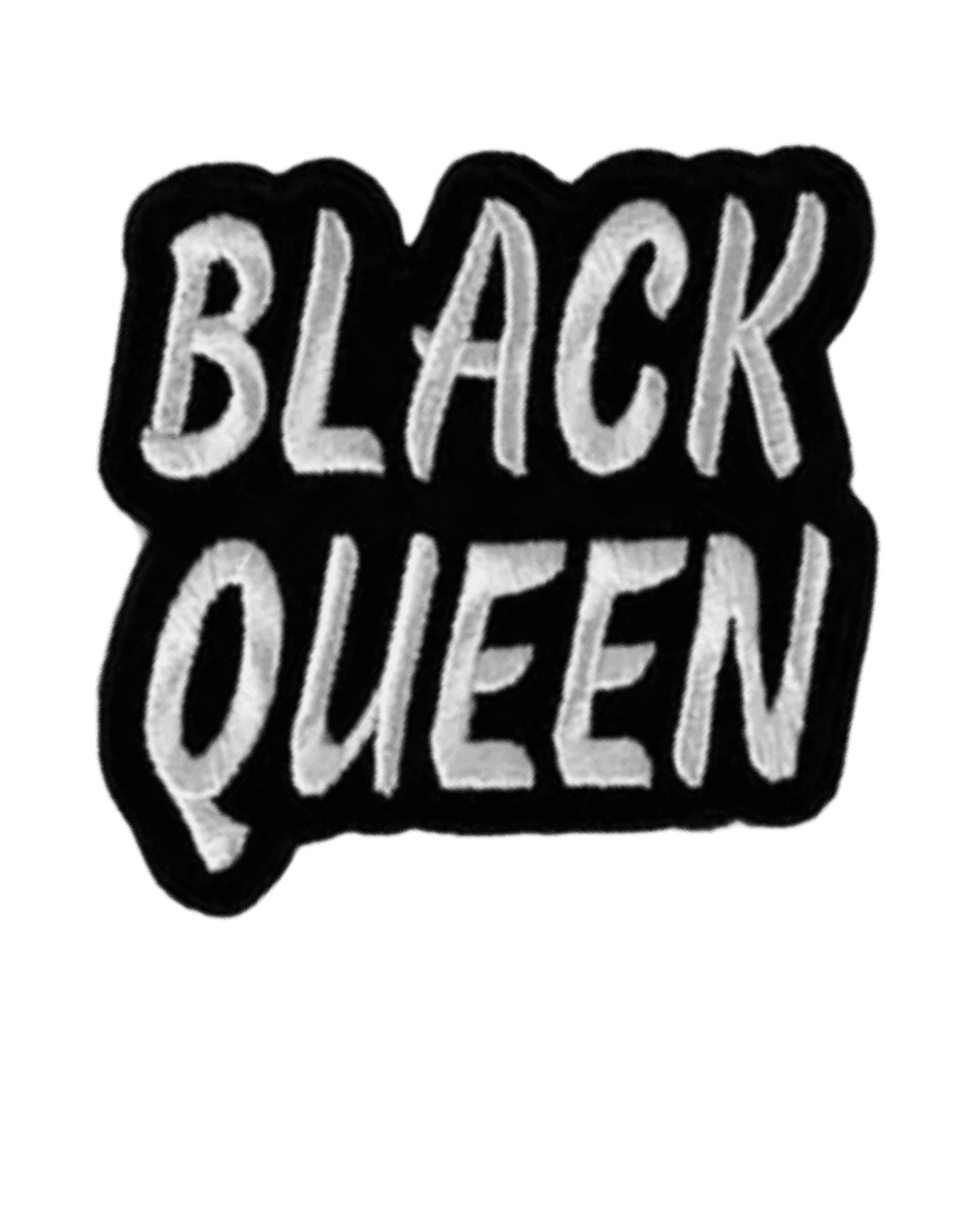 Black queen iron on embroidery patches