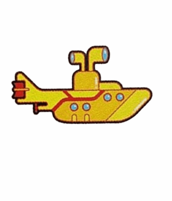 Submarine iron on embroidery patches
