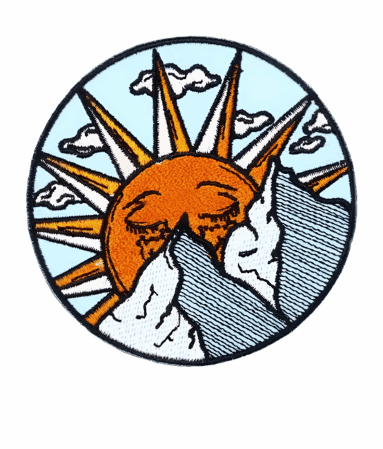 Sunshine hill iron on embroidery patches