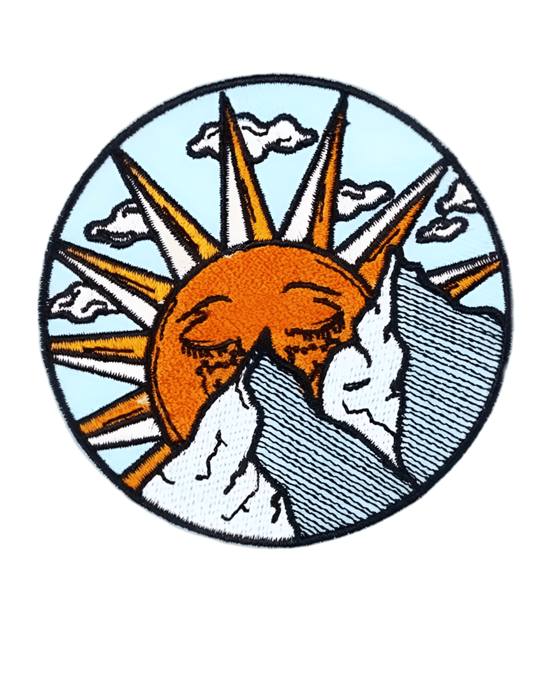 Sunshine hill iron on embroidery patches