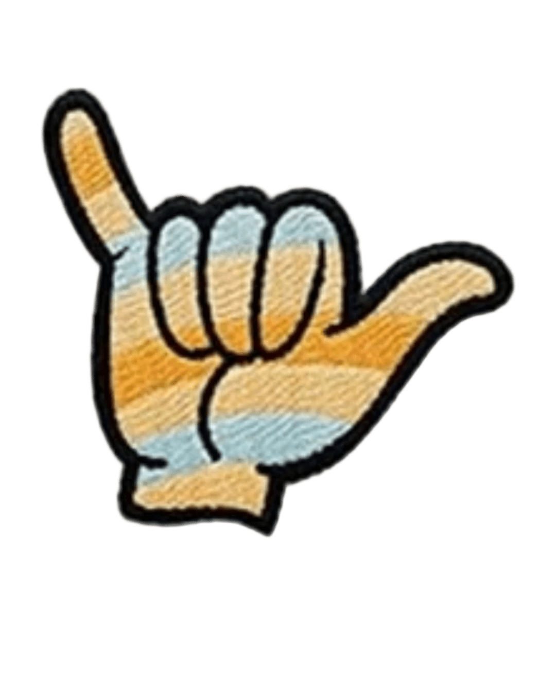 Hands iron on embroidery patches