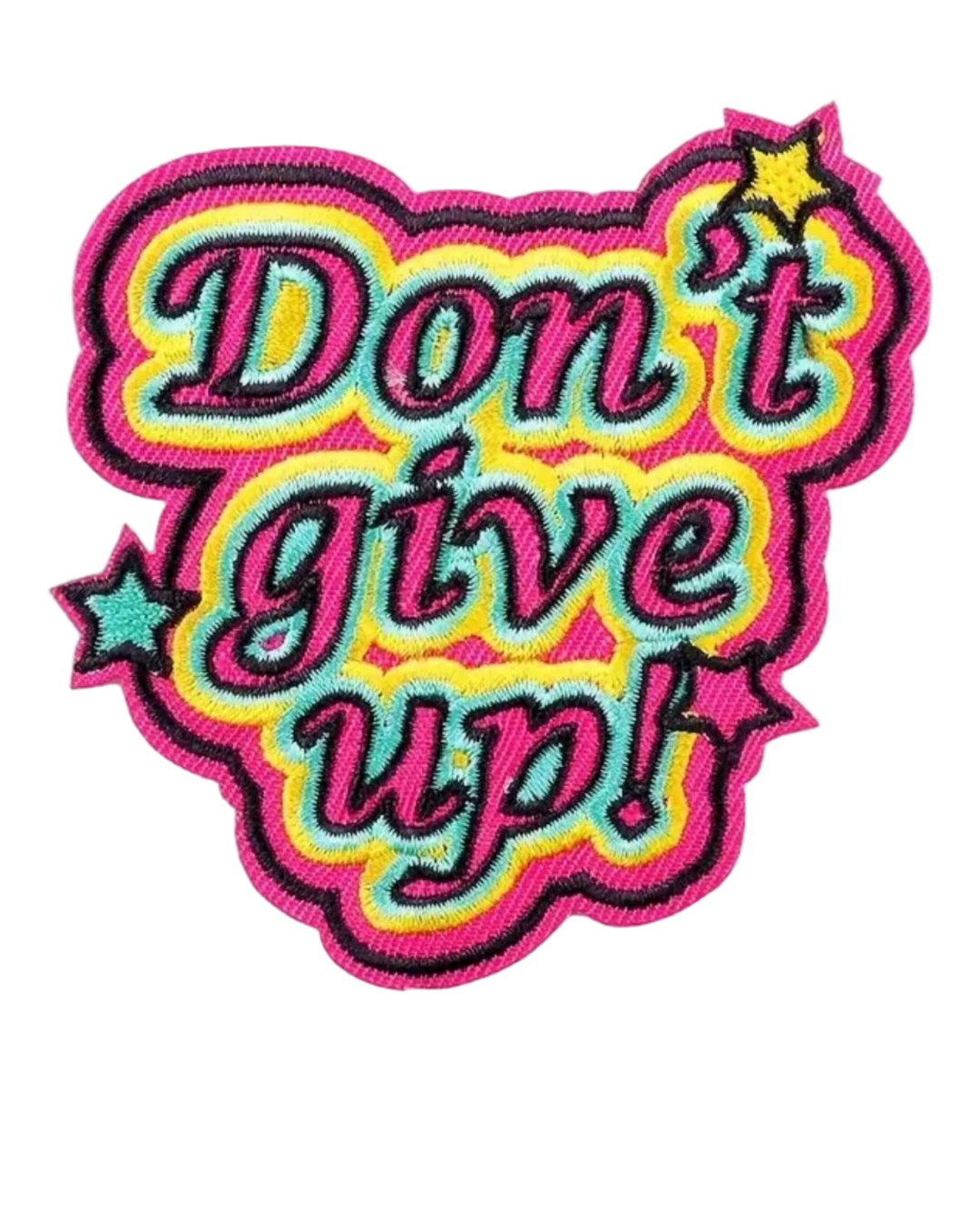 Don't give up iron on embroidery patches
