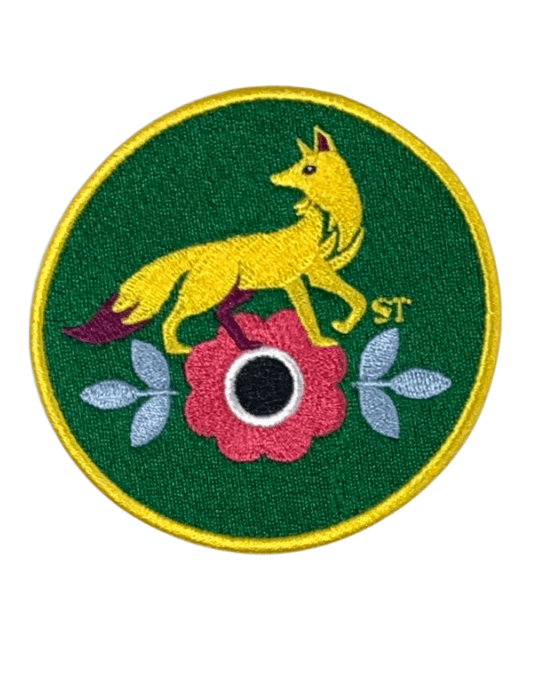 Fox iron on embroidery patches