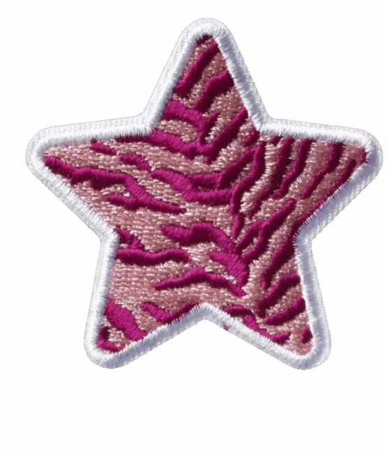 Star iron on embroidery patches