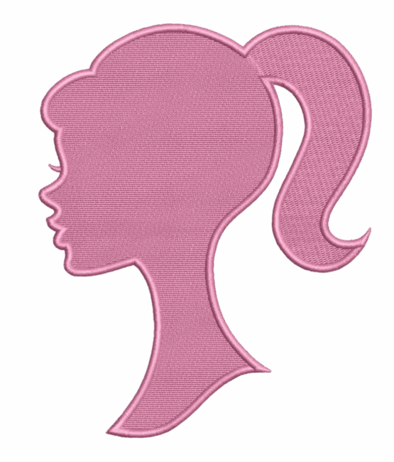 Charming Barbie Embroidery Design Patch