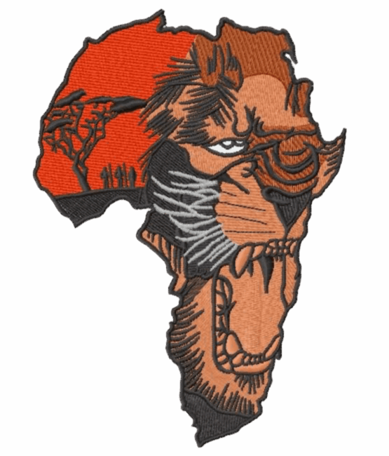 Lion African map patches 2