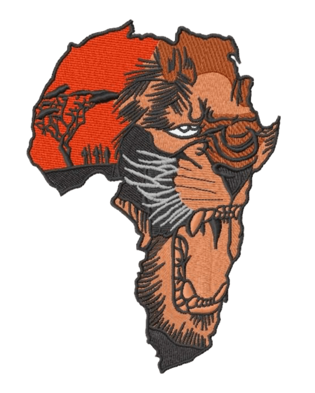 Lion African map patches 2