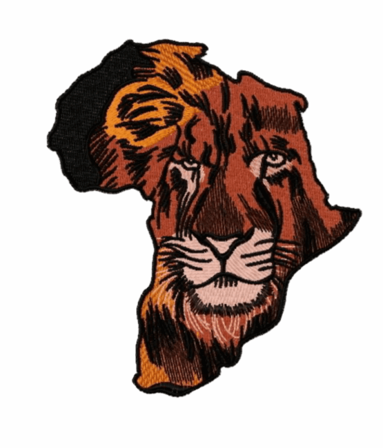 Lion African map patches