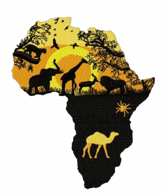 Sunset African map patches