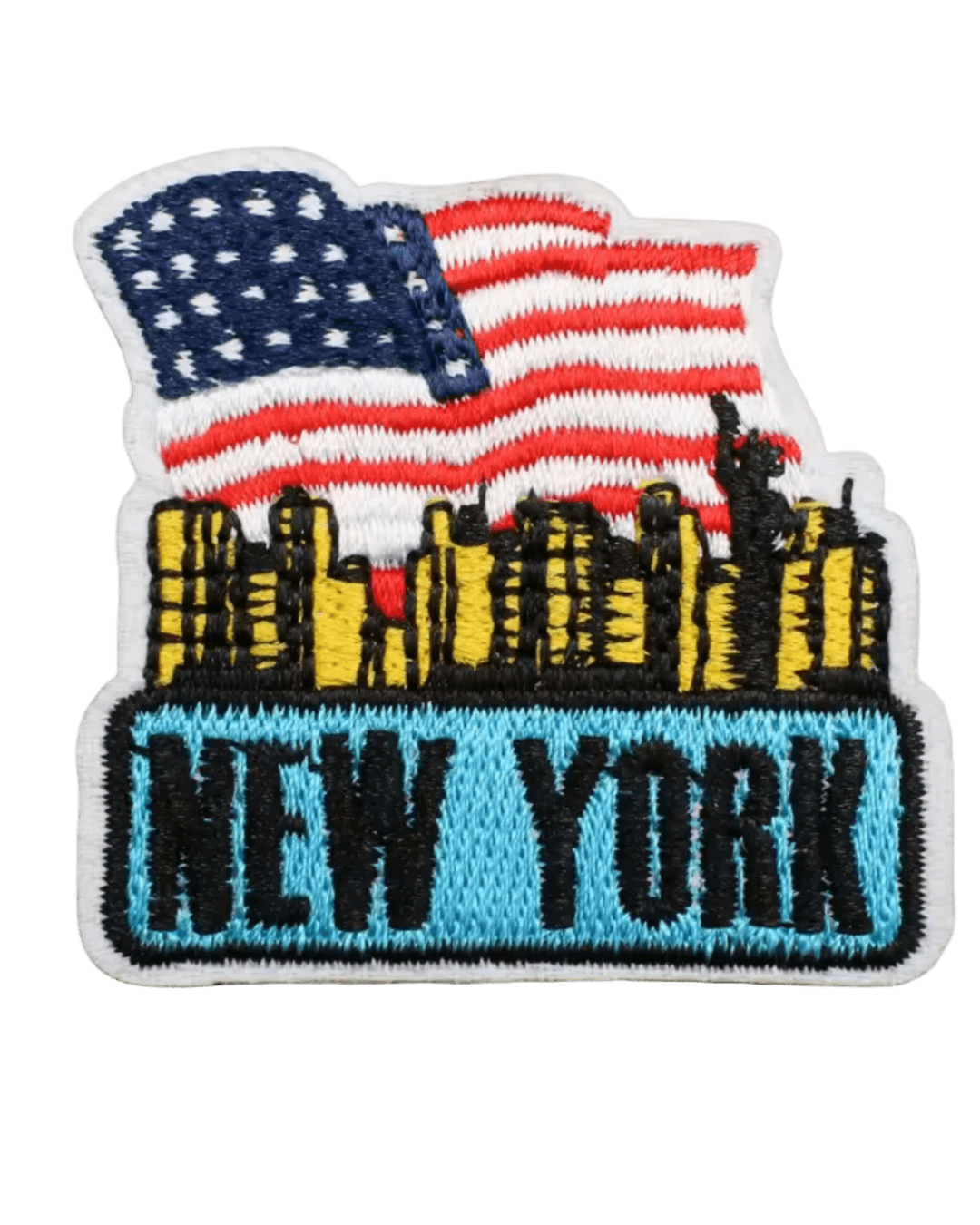 New York iron on patch