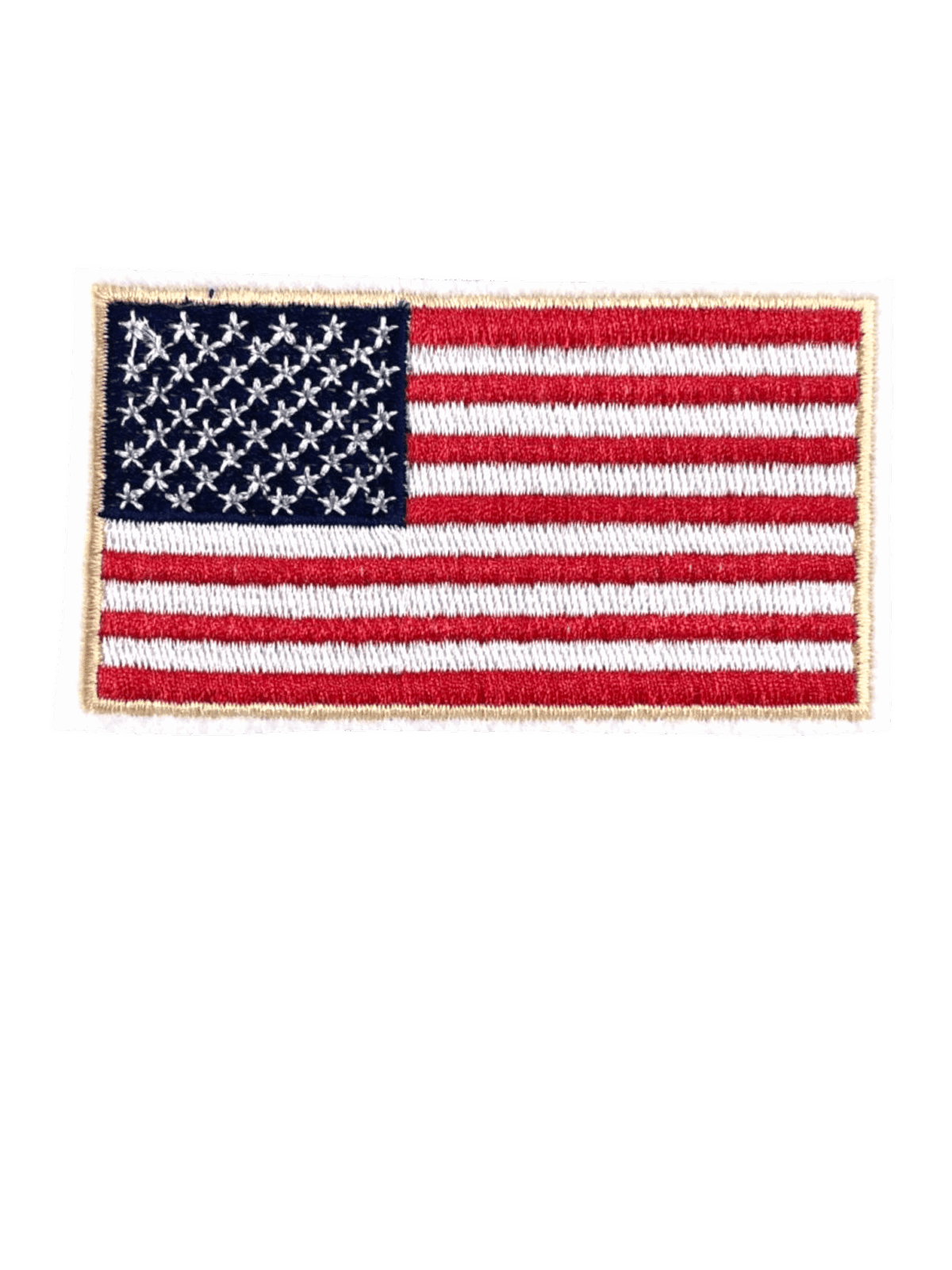 American flag iron on embroidery patch