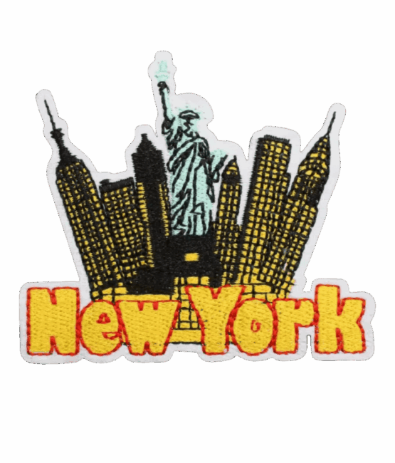 New York iron on patch
