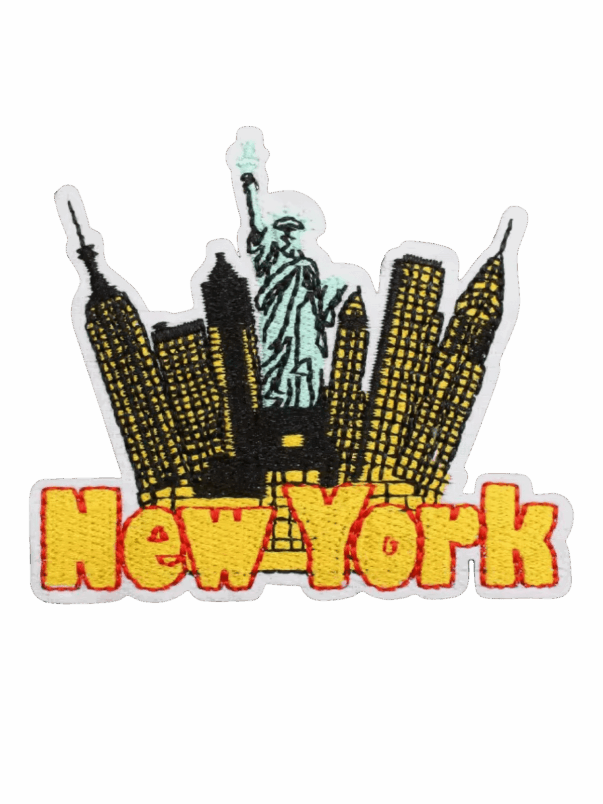 New York iron on patch