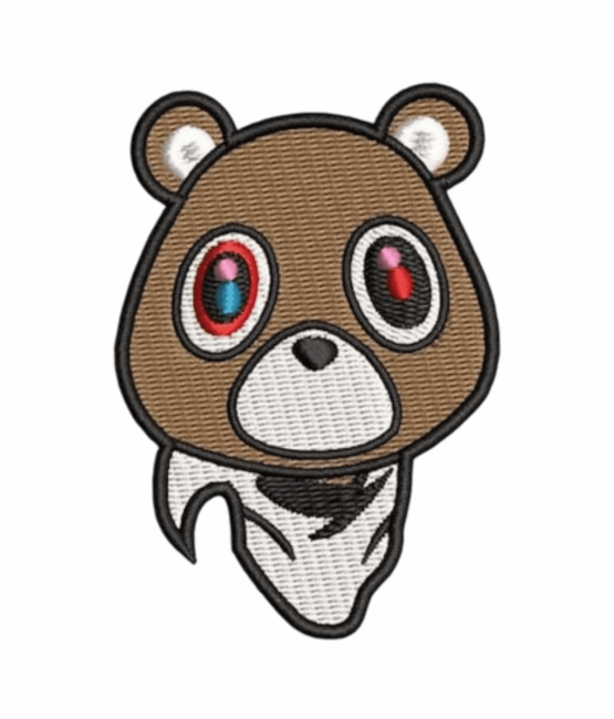 Kanye iron on music patches