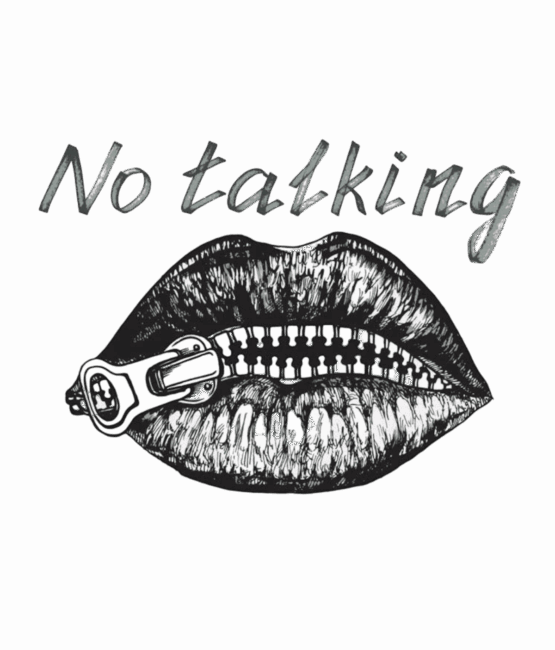 No talking lip iron on heat transfers