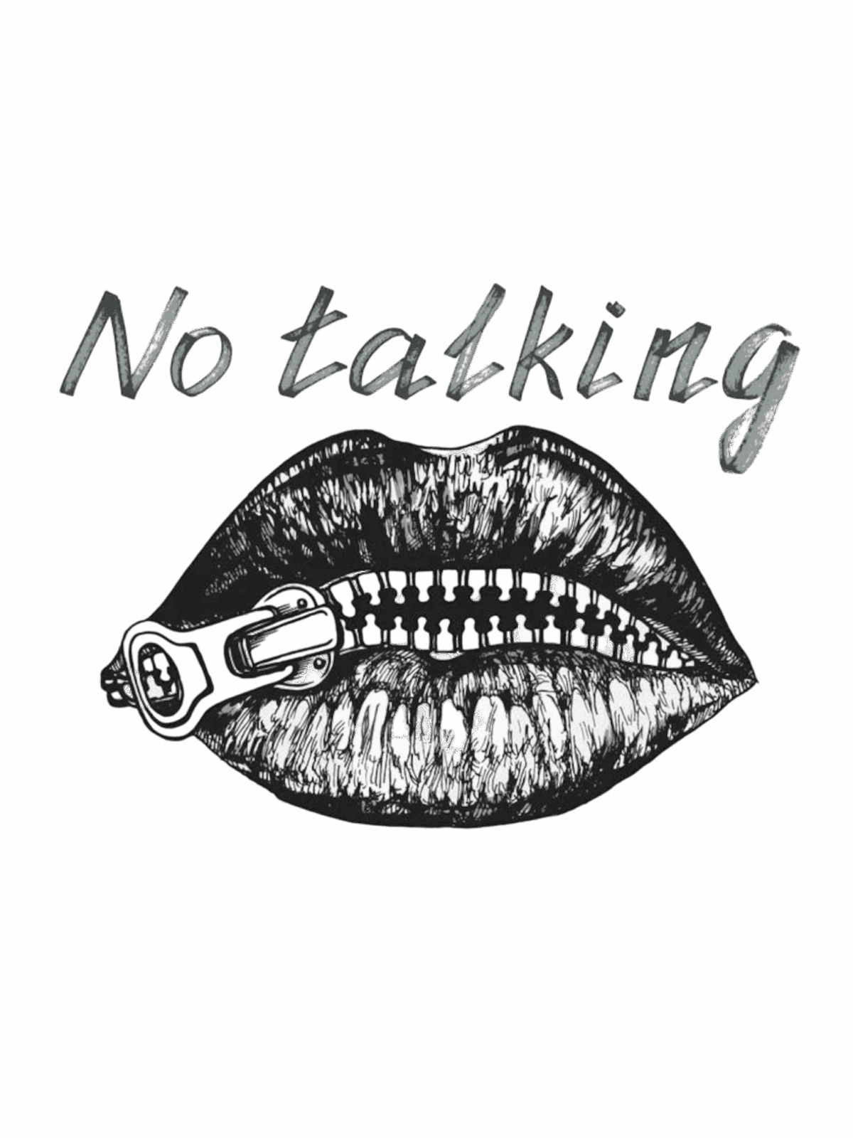 No talking lip iron on heat transfers