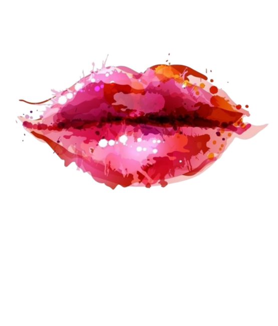 Paint red lip heat transfers