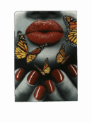 Butterfly lip Heat transfer screen printed