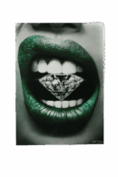 Diamond lip Iron on Heat transfer screen printed