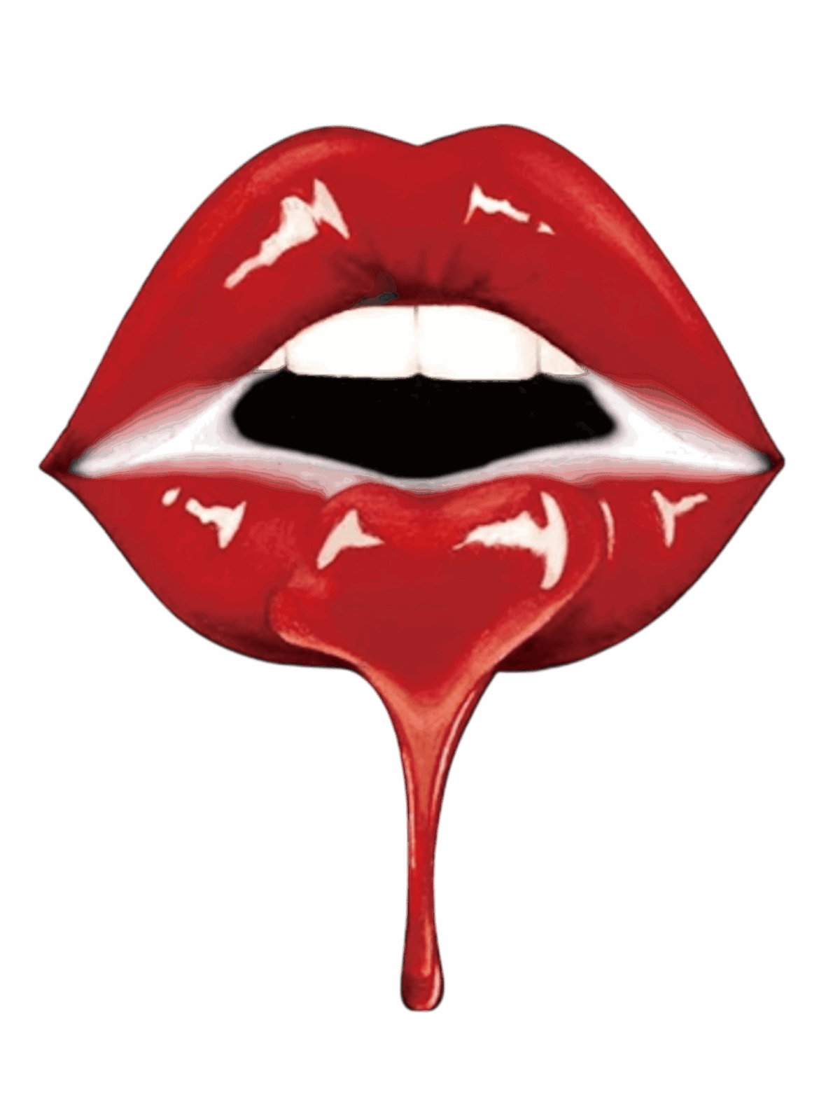 Red Lip iron on Heat transfers