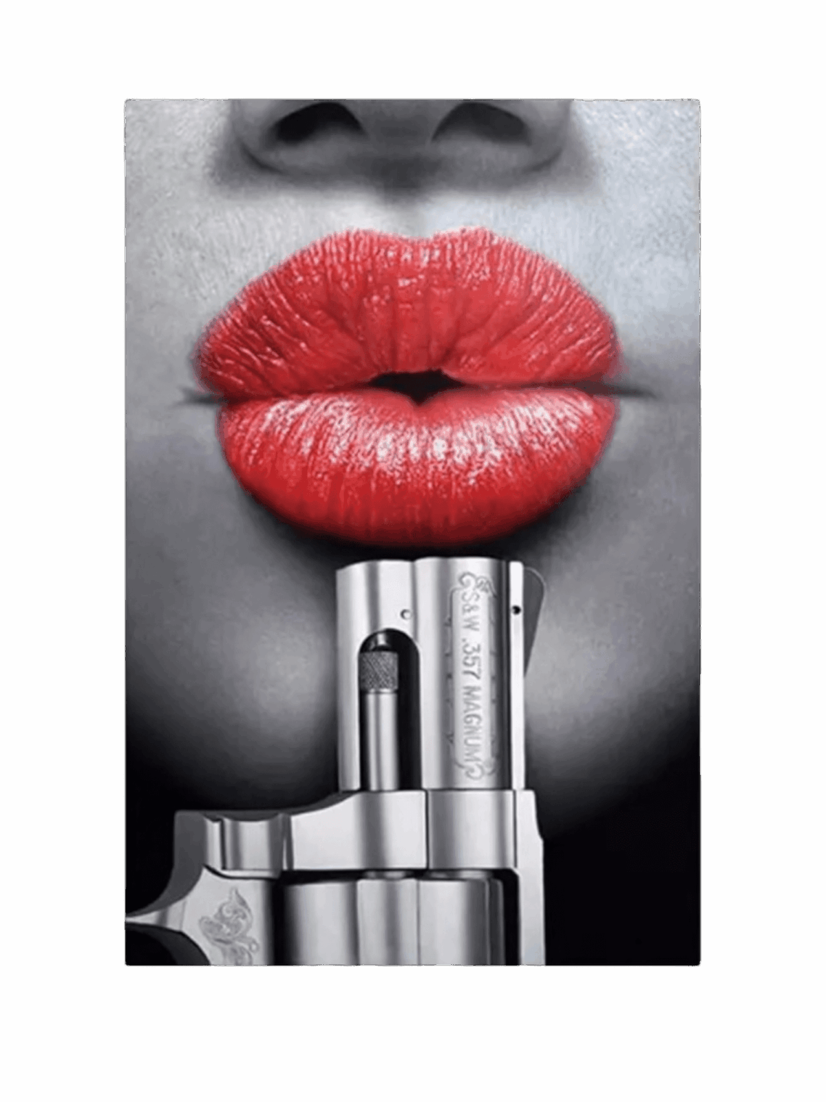 Pistol Lip iron on Heat transfers