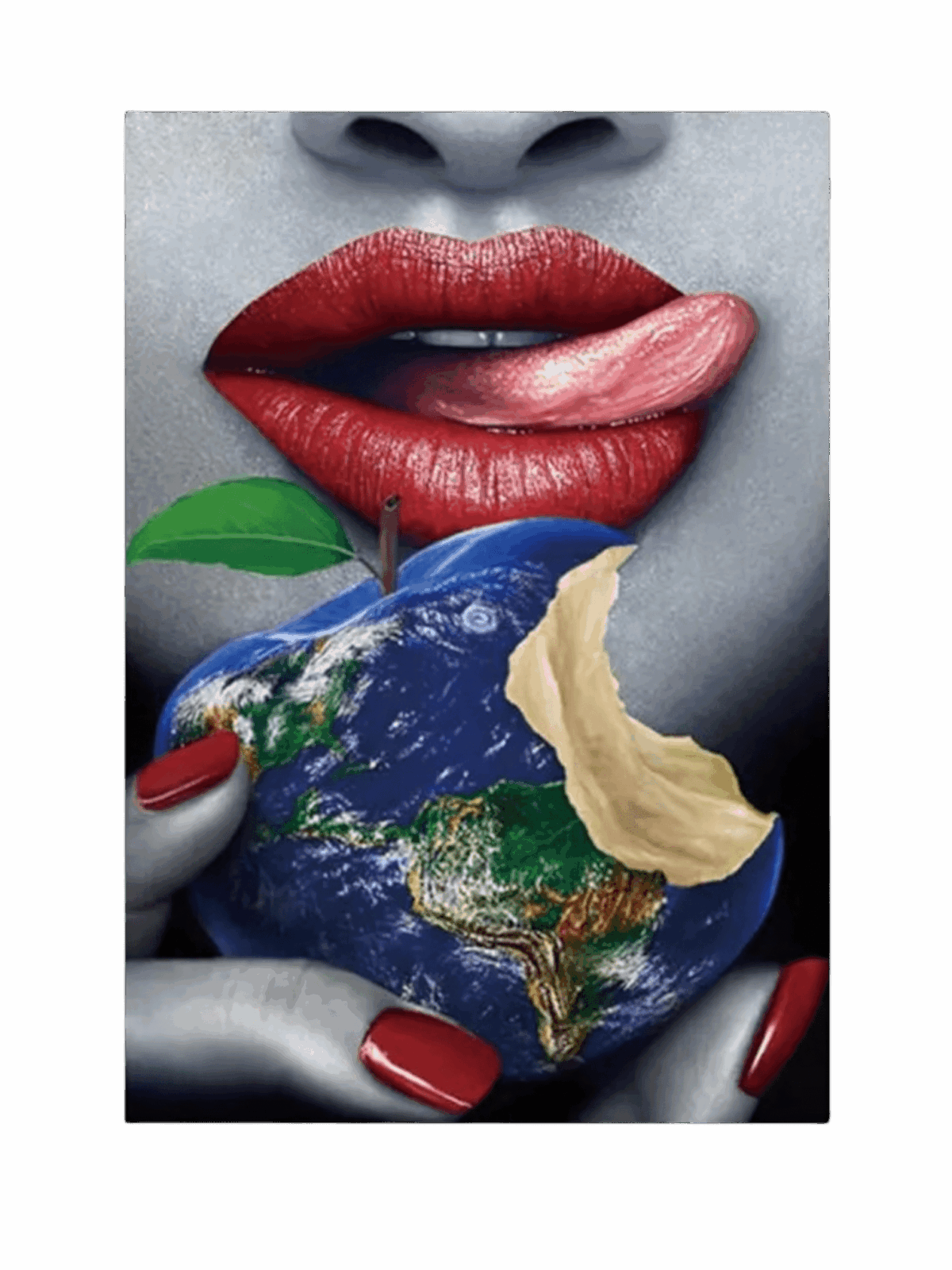 Apple Lip iron on Heat transfers