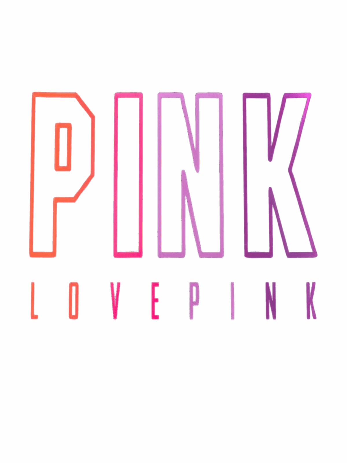Love Pink iron on heat transfer 1
