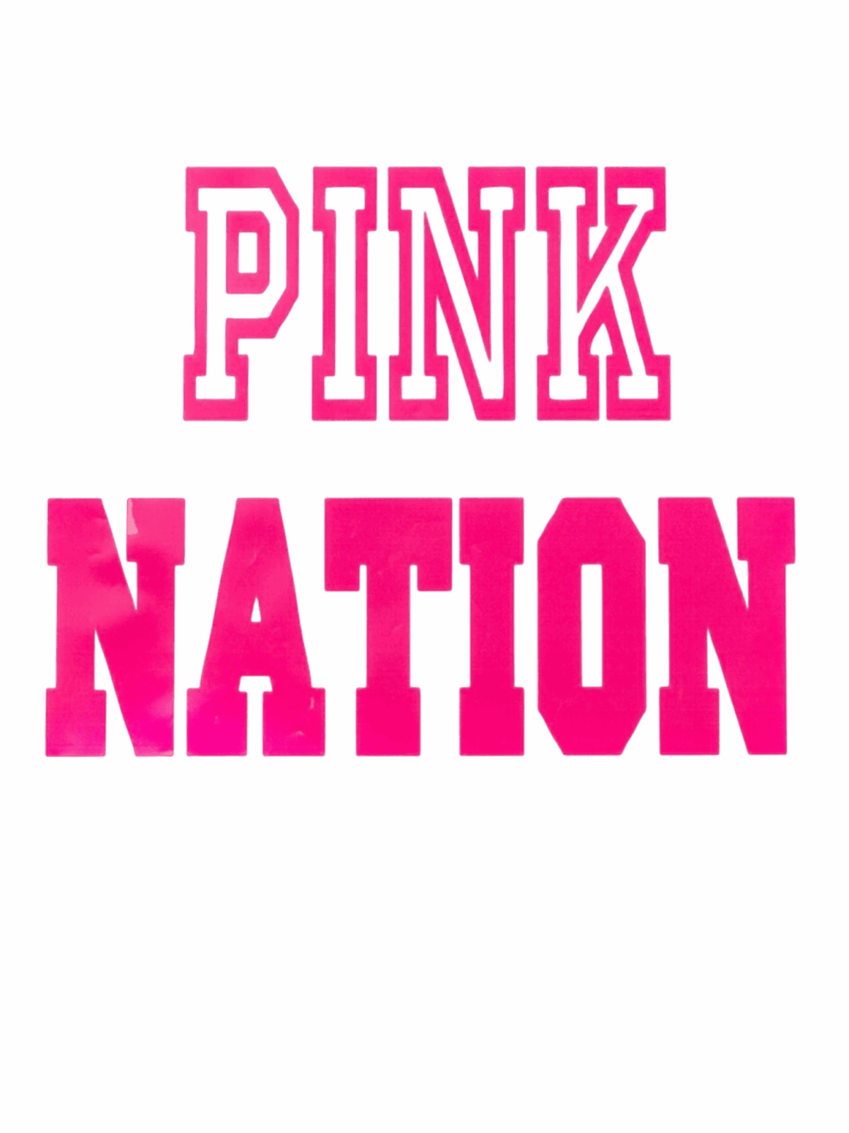 Pink Nation iron on heat transfer