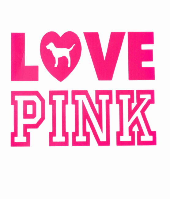 Love Pink iron on heat transfer 2